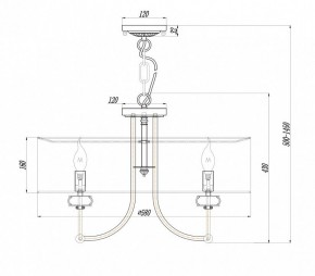 Подвесной светильник Maytoni Roma ARM006PL-06G в Елабуге - elabuga.mebel24.online | фото 3