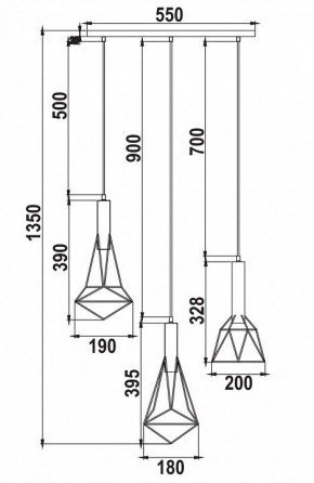 Подвесной светильник Maytoni Spider T021-03-B в Елабуге - elabuga.mebel24.online | фото 6