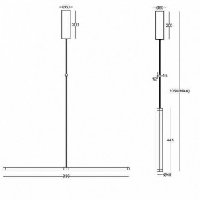 Подвесной светильник Maytoni Supersymmetry P096PL-L11BK1 в Елабуге - elabuga.mebel24.online | фото 4