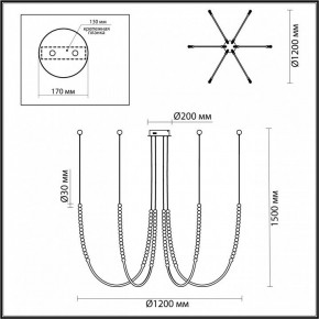 Подвесной светильник Odeon Light Monella 6639/70L в Елабуге - elabuga.mebel24.online | фото 4