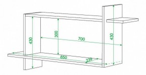 Полка книжная Домино ПК-16 в Елабуге - elabuga.mebel24.online | фото 2