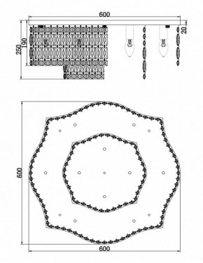 Потолочная люстра Maytoni Dune DIA005CL-10CH в Елабуге - elabuga.mebel24.online | фото 2