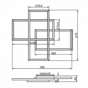 Потолочная люстра Maytoni Line MOD016CL-L80BK в Елабуге - elabuga.mebel24.online | фото 2