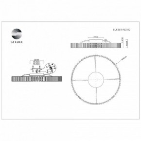 Потолочная люстра ST-Luce Estense SL6203.402.50 в Елабуге - elabuga.mebel24.online | фото 3