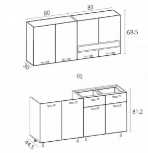 РИО-2 ЛДСП Кухонный гарнитур 1,6 м в Елабуге - elabuga.mebel24.online | фото 7