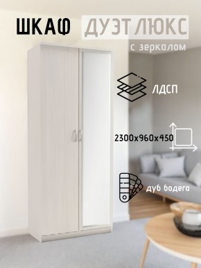 Шкаф 2-х створчатый Дуэт Люкс с зеркалом в Елабуге - elabuga.mebel24.online | фото 5
