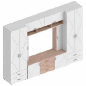 Шкаф 2-ств. с 2-мя ящиками с полками "Сандра" 700 в Елабуге - elabuga.mebel24.online | фото 2