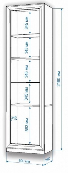 Шкаф для белья Нобиле ВтВ-ФГД-ФГК в Елабуге - elabuga.mebel24.online | фото 3