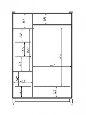Шкаф для одежды Сабрина (ММ-302-01/03) с зеркалом в Елабуге - elabuga.mebel24.online | фото