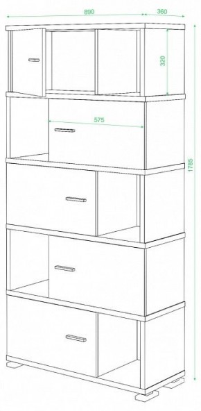 Шкаф комбинированный Домино СБ-30/5 в Елабуге - elabuga.mebel24.online | фото 3