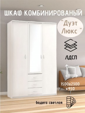 Шкаф комбинированный Дуэт Люкс с зеркалом в Елабуге - elabuga.mebel24.online | фото 7
