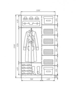 Шкаф-купе ХИТ 22-4-12-88 (420) в Елабуге - elabuga.mebel24.online | фото 5