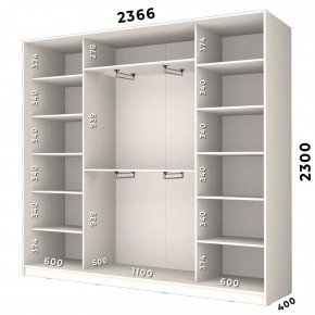 Шкаф-купе ХИТ 23-4-24/2-6556 (420) в Елабуге - elabuga.mebel24.online | фото 2