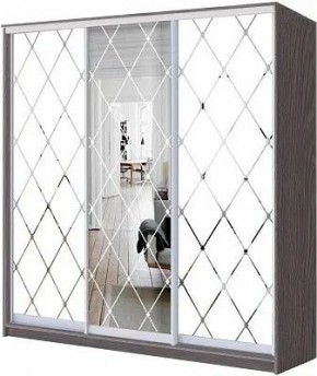 Шкаф-купе ХИТ 24-20/2-666 РОМБ БОЛЬШОЙ МАТОВЫЙ в Елабуге - elabuga.mebel24.online | фото
