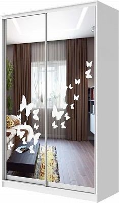 Шкаф-купе ХИТ 24-4-17-66 БАБОЧКИ в Елабуге - elabuga.mebel24.online | фото
