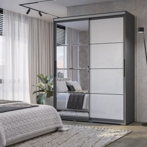 Шкаф-купе Крафт-6 1.6 м ШКК-06 (графит) в Елабуге - elabuga.mebel24.online | фото 1