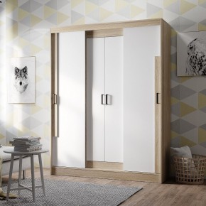 Шкаф-купе Смарт ШКК-06 (дуб сонома/белый) в Елабуге - elabuga.mebel24.online | фото 1
