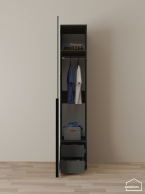 Шкаф Linnea MHR-1-3 2050х400х510 (Графит-М 11.1.25) в Елабуге - elabuga.mebel24.online | фото 6