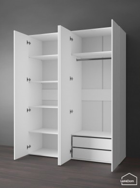 Шкаф Linnea MHR-4PO-2 2050х1600х510 (Белый-М 11.1.1) в Елабуге - elabuga.mebel24.online | фото 5