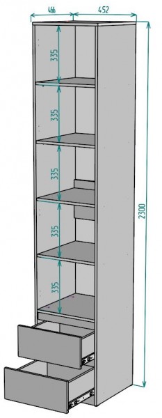 Шкаф Мальта H166 в Елабуге - elabuga.mebel24.online | фото 2