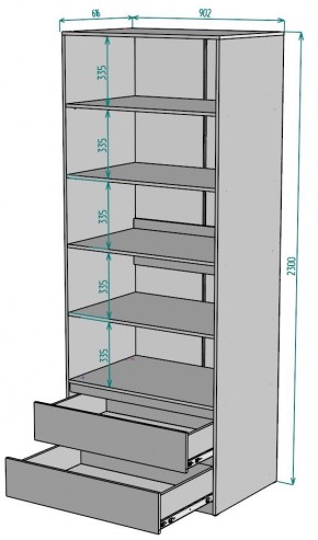 Шкаф Мальта H187 в Елабуге - elabuga.mebel24.online | фото 2