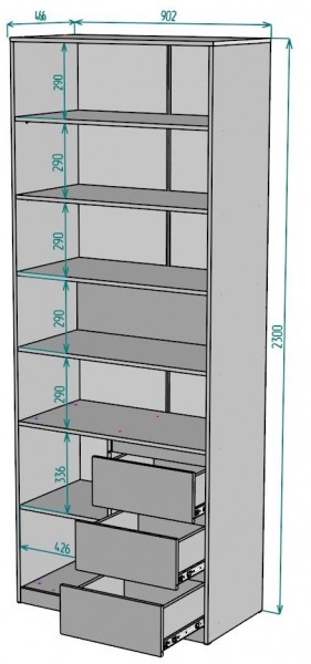 Шкаф Мальта H190 в Елабуге - elabuga.mebel24.online | фото 2