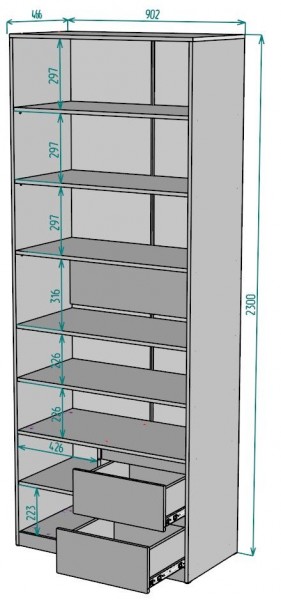 Шкаф Мальта H198 в Елабуге - elabuga.mebel24.online | фото 2