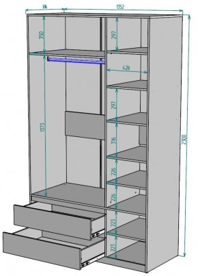 Шкаф Мальта H217 в Елабуге - elabuga.mebel24.online | фото 2