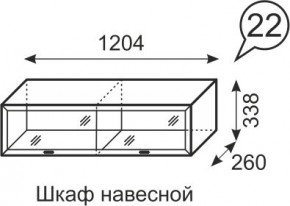 Шкаф навесной Венеция 22 бодега в Елабуге - elabuga.mebel24.online | фото 1