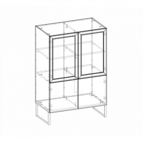 Шкаф низкий (2 стеклодвери) Марсель в Елабуге - elabuga.mebel24.online | фото 4