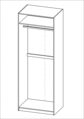 Шкаф ПЕГАС двухдверный, цвет Дуб Сонома в Елабуге - elabuga.mebel24.online | фото 3