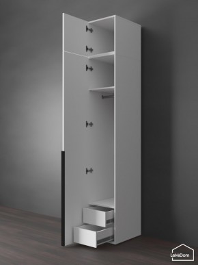 Шкаф с антресолью Linnea MHR-1A-3 2450х400х510 (Белый-М 11.1.2) в Елабуге - elabuga.mebel24.online | фото 6
