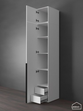 Шкаф с антресолью Linnea MHR-1A-4 2450х400х510 (Белый-М 11.1.2) в Елабуге - elabuga.mebel24.online | фото 5