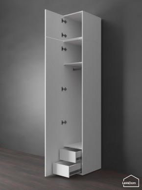 Шкаф с антресолью Linnea MHR-1POA-3 2450х400х510 (Белый-М 11.1.1) в Елабуге - elabuga.mebel24.online | фото 6