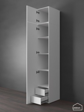 Шкаф с антресолью Linnea MHR-1POA-4 2450х400х510 (Белый-М 11.1.1) в Елабуге - elabuga.mebel24.online | фото 5