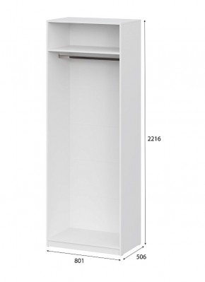 Шкаф ШК-5 (800) Белый текстурный в Елабуге - elabuga.mebel24.online | фото 4