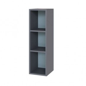 Шкаф Сириния навесной открытый серый графит/МДФ бриз в Елабуге - elabuga.mebel24.online | фото
