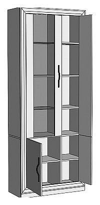 Шкаф-витрина Нобиле ШВтВ-ФСД-ФГК в Елабуге - elabuga.mebel24.online | фото 2