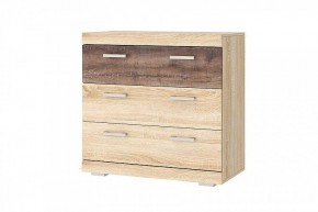 СОНАТА КС-900 Комод 3ящ. (дуб сонома/дуб сакраменто) в Елабуге - elabuga.mebel24.online | фото