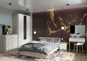 Спальня Гармония Дуб крафт серый/Дуб крафт белый в Елабуге - elabuga.mebel24.online | фото 1