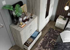 Спальня Гармония Дуб крафт серый/Дуб крафт белый в Елабуге - elabuga.mebel24.online | фото 9