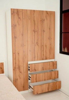 Спальный гарнитур Парус (Белый/Дуб Вотан) модульный в Елабуге - elabuga.mebel24.online | фото 25