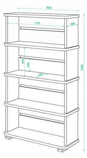 Стеллаж Б-25/4 в Елабуге - elabuga.mebel24.online | фото 2