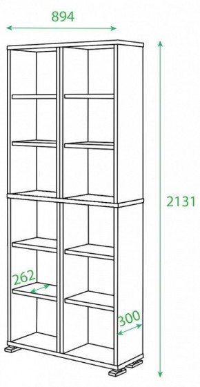 Стеллаж Домино нельсон ПУ-30-1 в Елабуге - elabuga.mebel24.online | фото 2