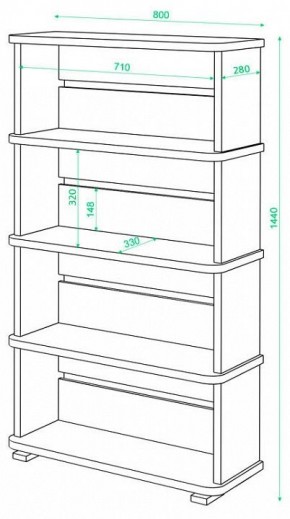 Стеллаж Домино СБ-25/4 в Елабуге - elabuga.mebel24.online | фото 2