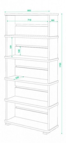 Стеллаж Домино СБ-25/5 в Елабуге - elabuga.mebel24.online | фото 2