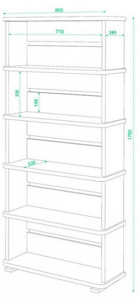 Стеллаж Домино СБ-25/5 в Елабуге - elabuga.mebel24.online | фото 2