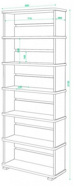 Стеллаж Домино СБ-25/6 в Елабуге - elabuga.mebel24.online | фото 2