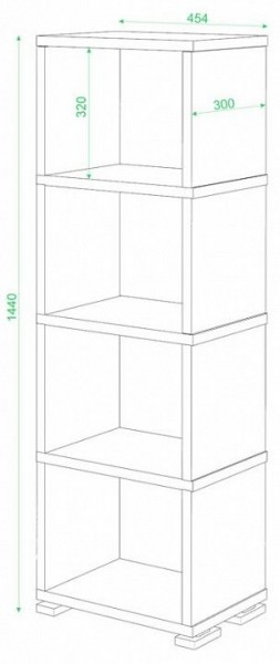 Стеллаж-колонка Домино СБ-15/4 в Елабуге - elabuga.mebel24.online | фото 3