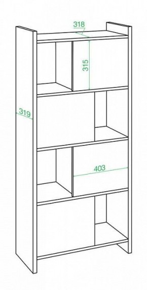 Стеллаж комбинированный Домино Лайт СТЛ-3В в Елабуге - elabuga.mebel24.online | фото 2